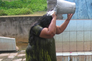 280 Washing in the communal water supply, Sri Lanka